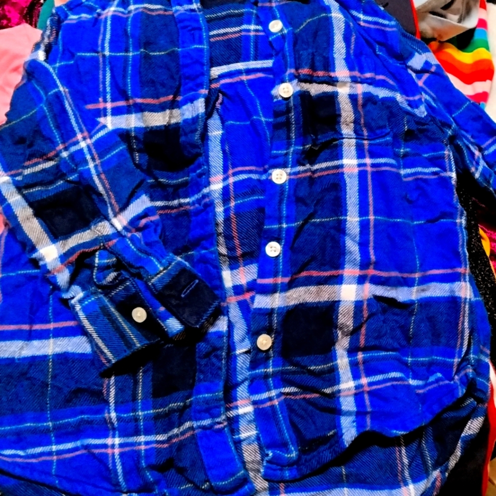 TWO size xs 4/5 kids flannels